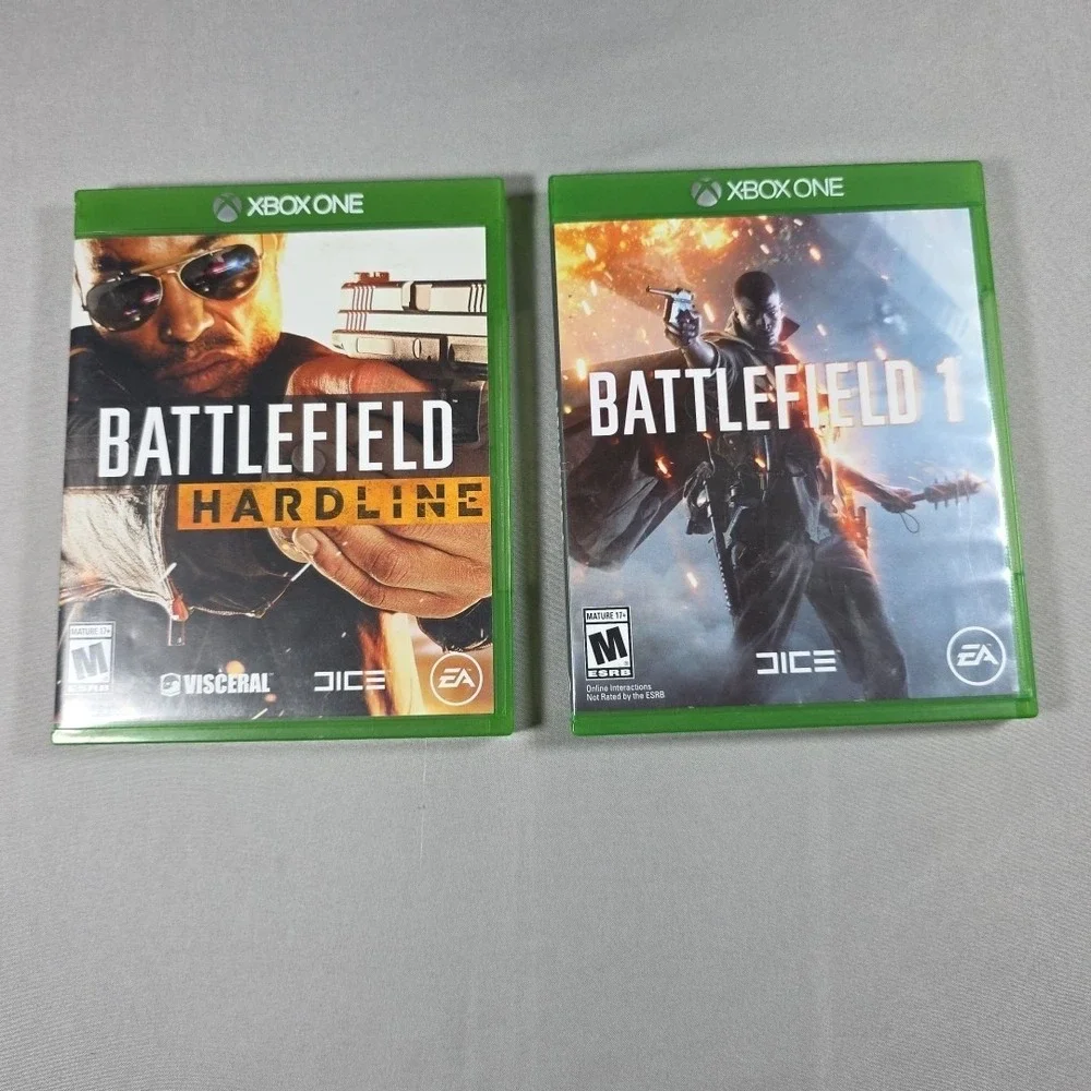 Bundle XBOX ONE Battlefield Hardline, Battlefield 1- 2015,2016 TESTED
